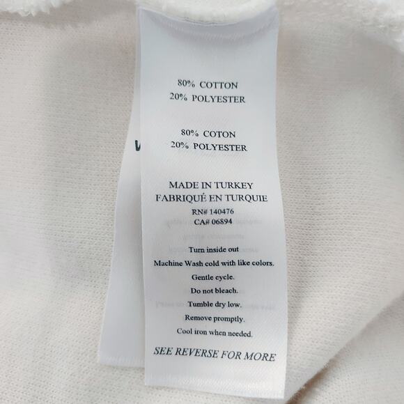 Faherty White Terry Cloth Short Sleeve Button Up Size XL - Picture 12 of 12